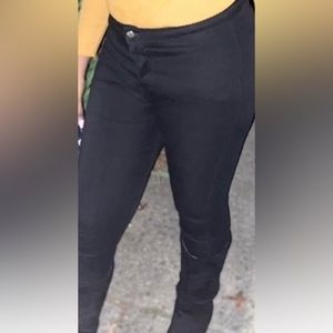 Black jeans stretchy material in sizes 6 , 8, and 14